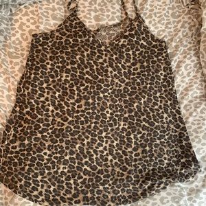 Cheetah print tank top